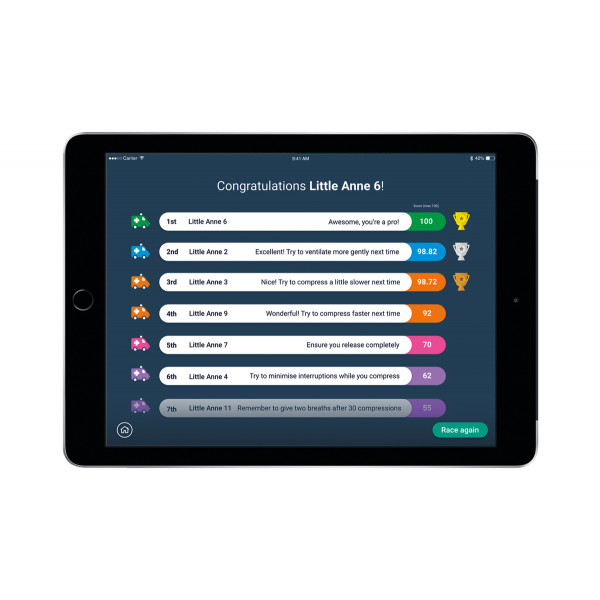 Aplikacja do informacji zwrotnej z zakresu RKO - QCPR Classroom